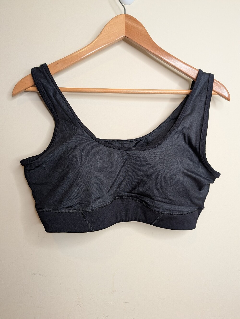 Sweaty Betty London Black Sports Bra Size XL Racerback Removable Pads